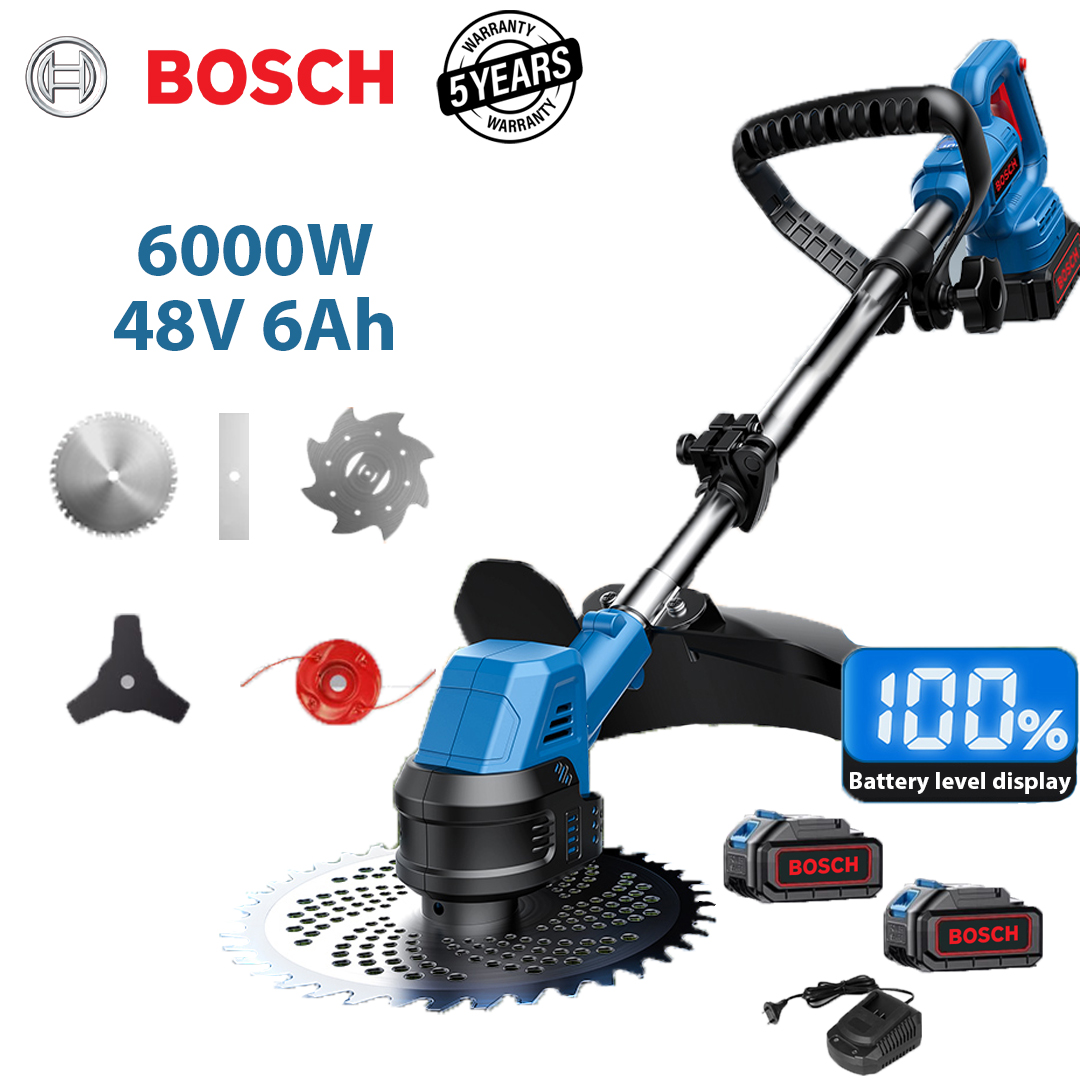 Osnovni model: snaga 6000 W (s litijevom baterijom od 48 V 6 Ah * 2 + aluminijska oštrica * 1 + trokutasta oštrica * 1 + ravna oštrica * 1 + aluminijsko uže za rezanje * 1 + oštrica protiv zapetljavanja * 1 + brzi punjač * 1)